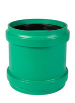 Manguito doble hembra-hembra con junta elástica PP-MD Ostendorf/Crearplast-KG 2000, DN/OD 250 mm